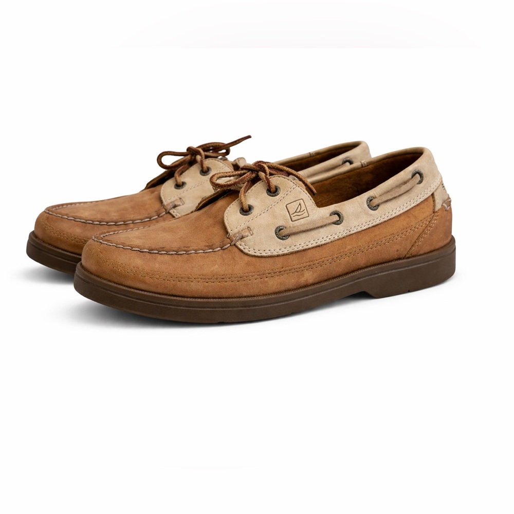 SPERRY TOP-SIDER MEN'S MAKO COLLECTION 2-EYE CANOE MOC BOATS SIZE 10M